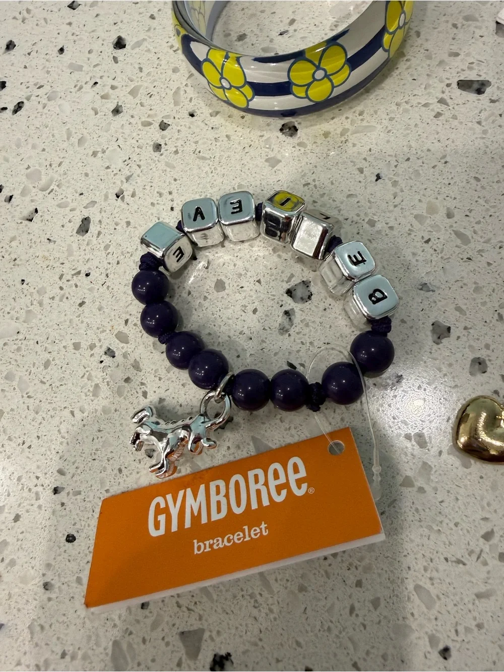 New girls Gymboree Pastel Charm Bangle Set in Mint, Lavender bundle